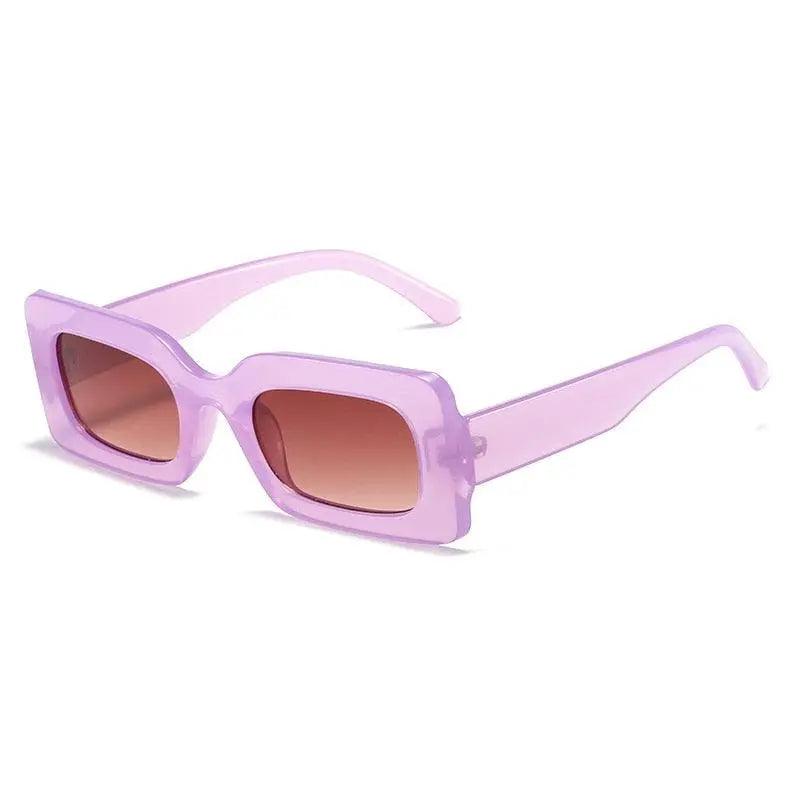 Vintage UV400 Rectangle Frame Sunglasses - Mishastyle