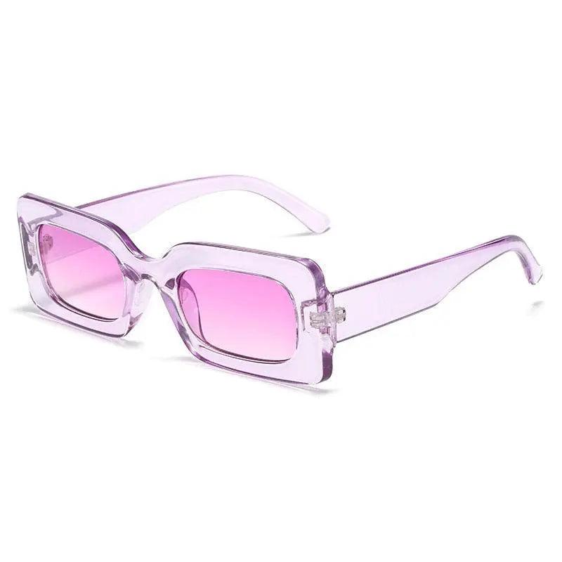 Vintage UV400 Rectangle Frame Sunglasses - Mishastyle