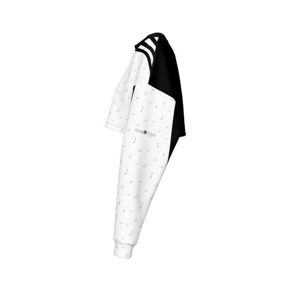 Women’s Cropped Sweatshirt - Lines - Mishastyle