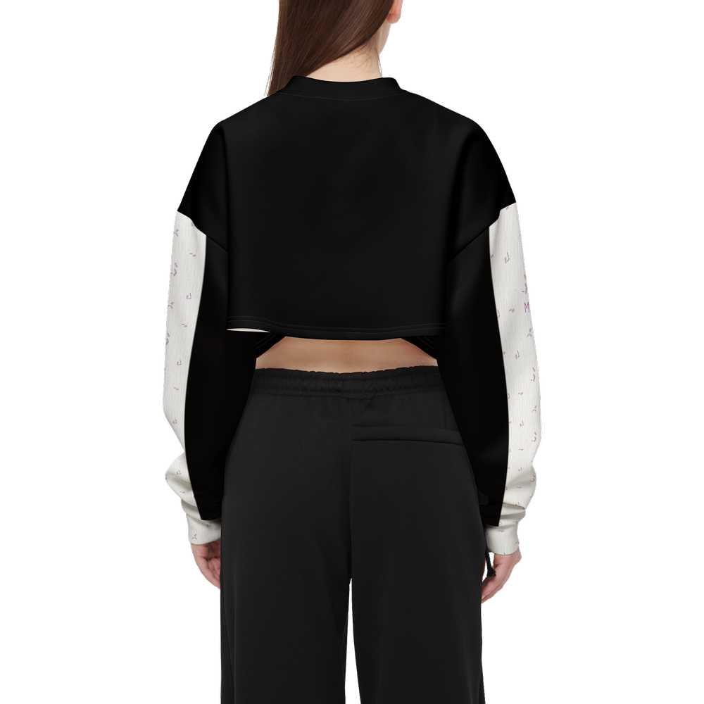 Women’s Cropped Sweatshirt - Lines - Mishastyle