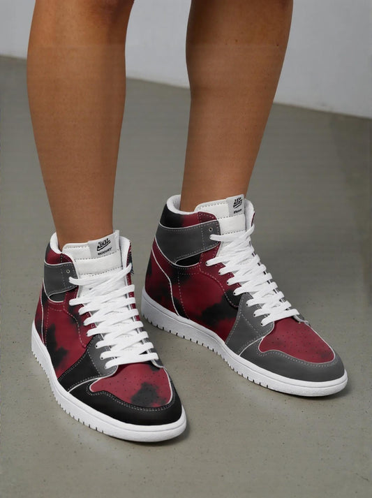 Sandred High-Top White Leather Sneakers