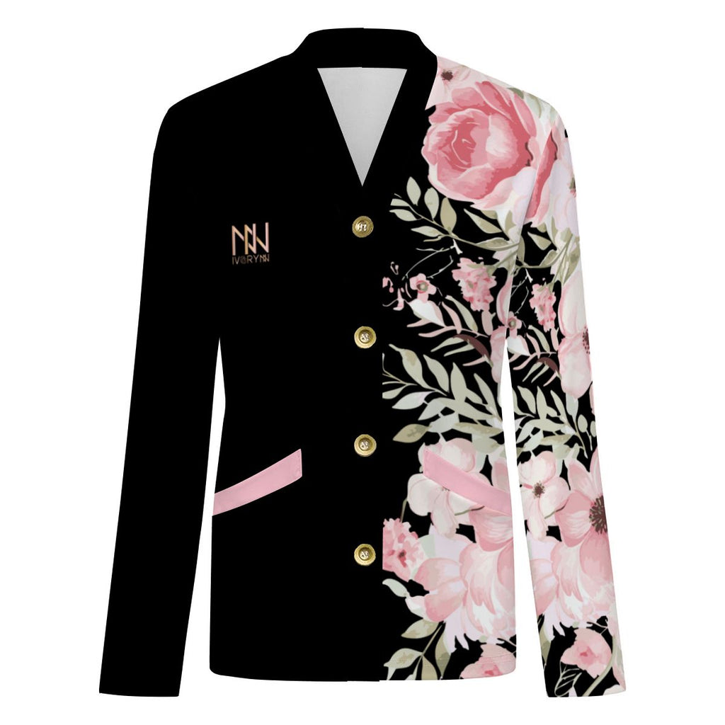 Floral V Neck Lightweight Cardigan