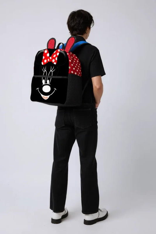 Mickey Special Head & Rabbit Ears Stylish School Backpack