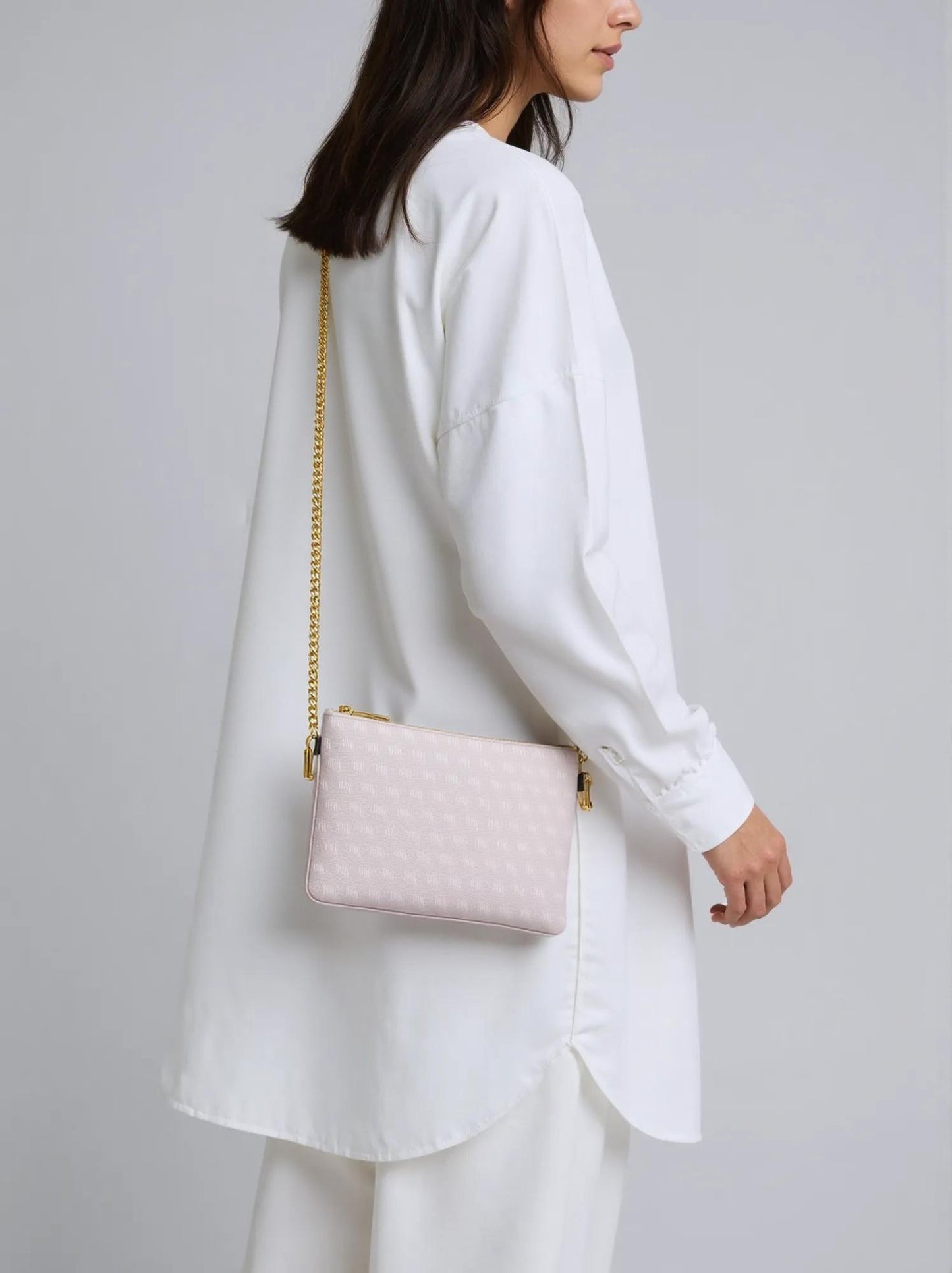 Platinum Nappa Leather NN Crossbody Bag