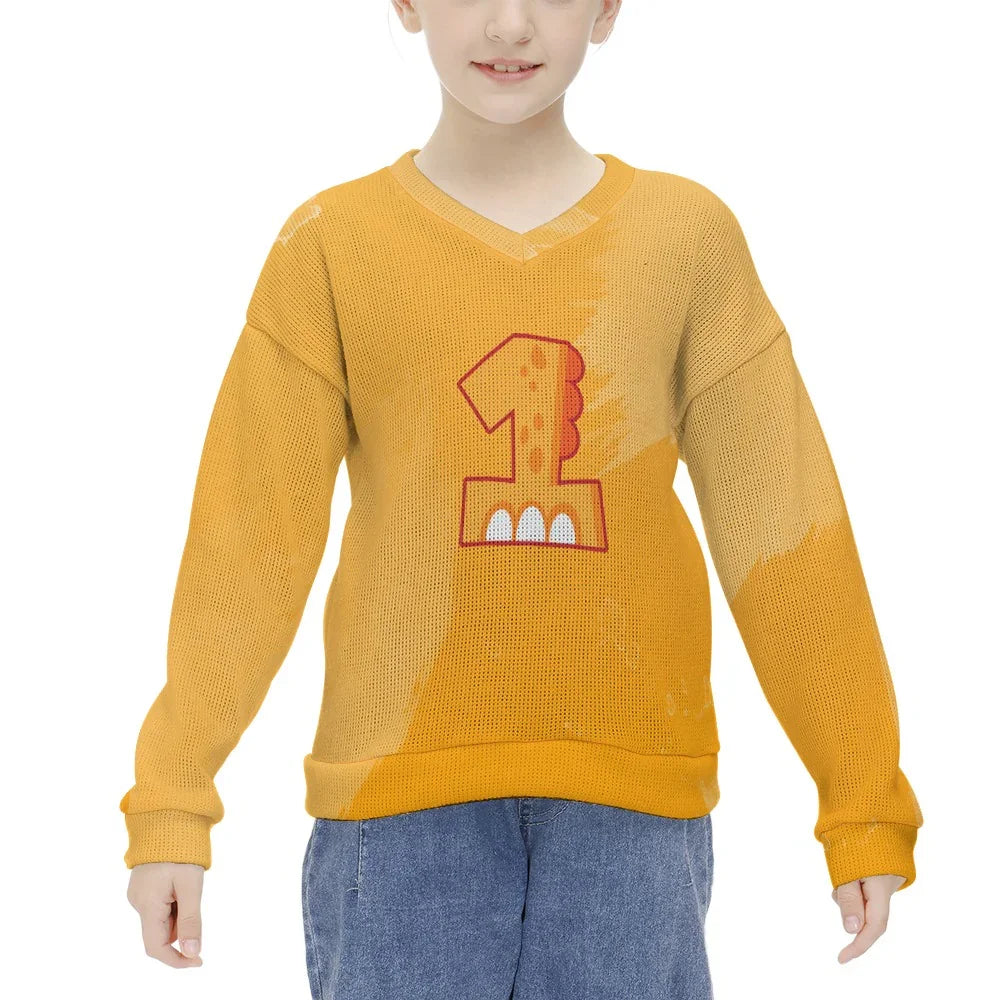 V-neck Mario One Warm Yelllow Sweater