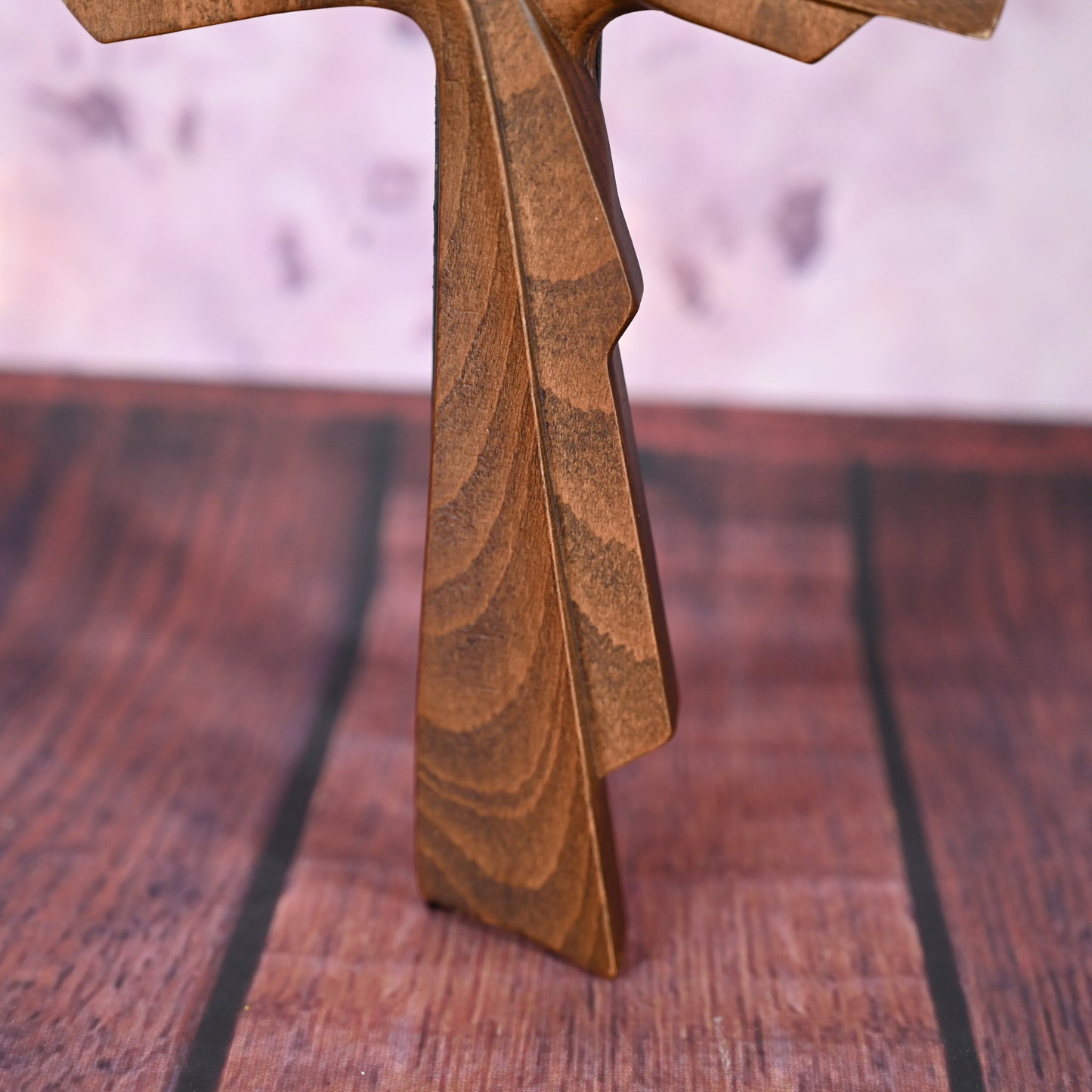 Vintage Wooden 3D Cross Wall Art