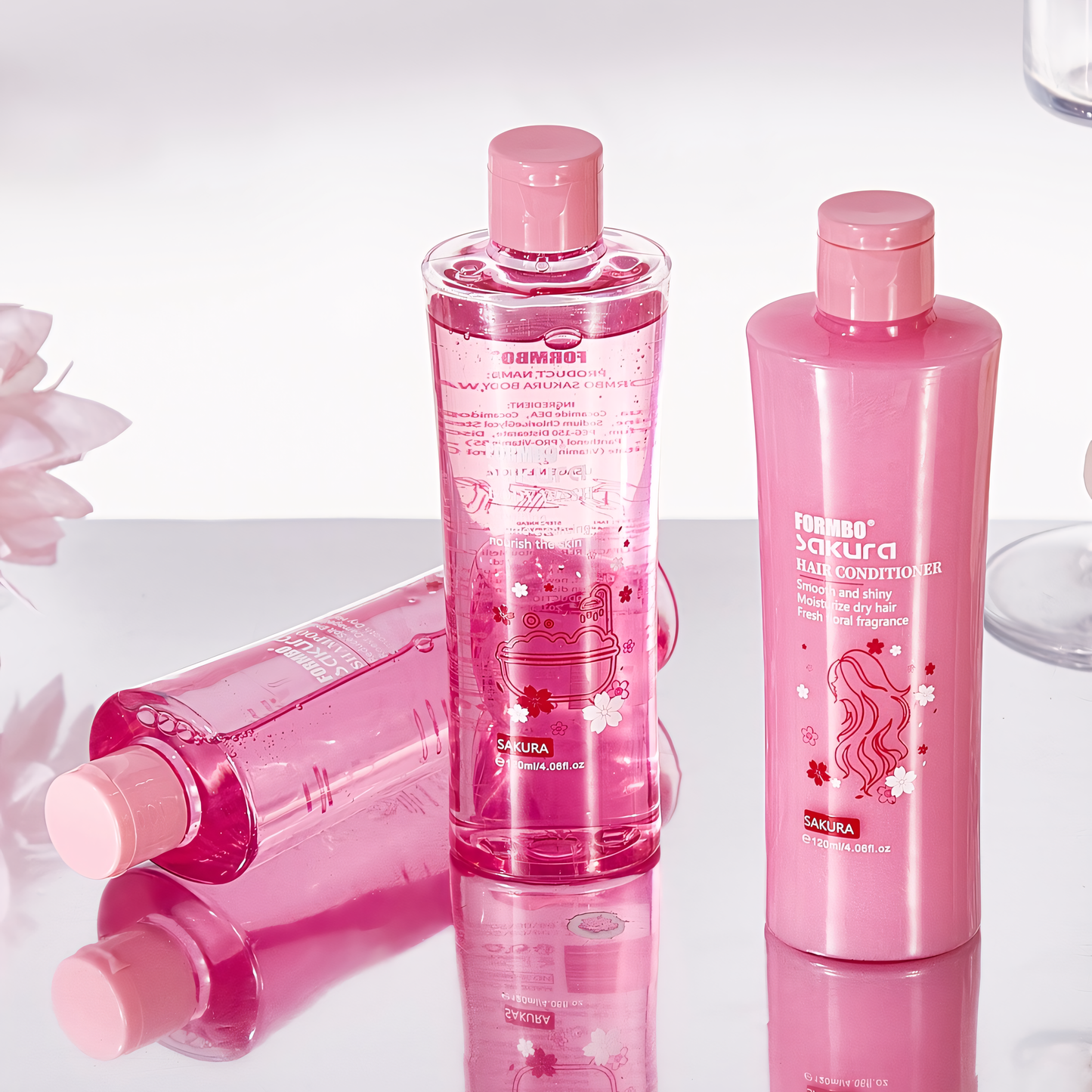 Cherry Blossom 3-in-1 Bath Set