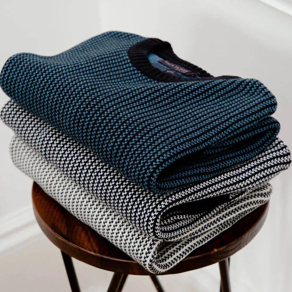 100% Cotton Dark Gray Premium Knitted Sweater - IVORYNN