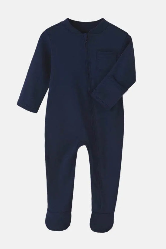 100% Cotton Newborn Baby Zipper Rompers - IVORYNN