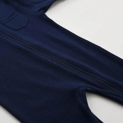 100% Cotton Newborn Baby Zipper Rompers - IVORYNN