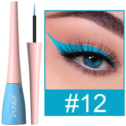 12 Pieces Color Waterproof Eyeliner Pencil - IVORYNN