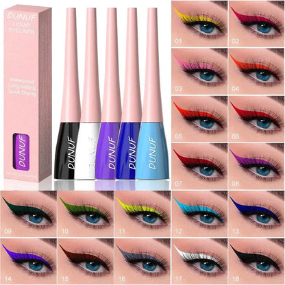 12 Pieces Color Waterproof Eyeliner Pencil - IVORYNN