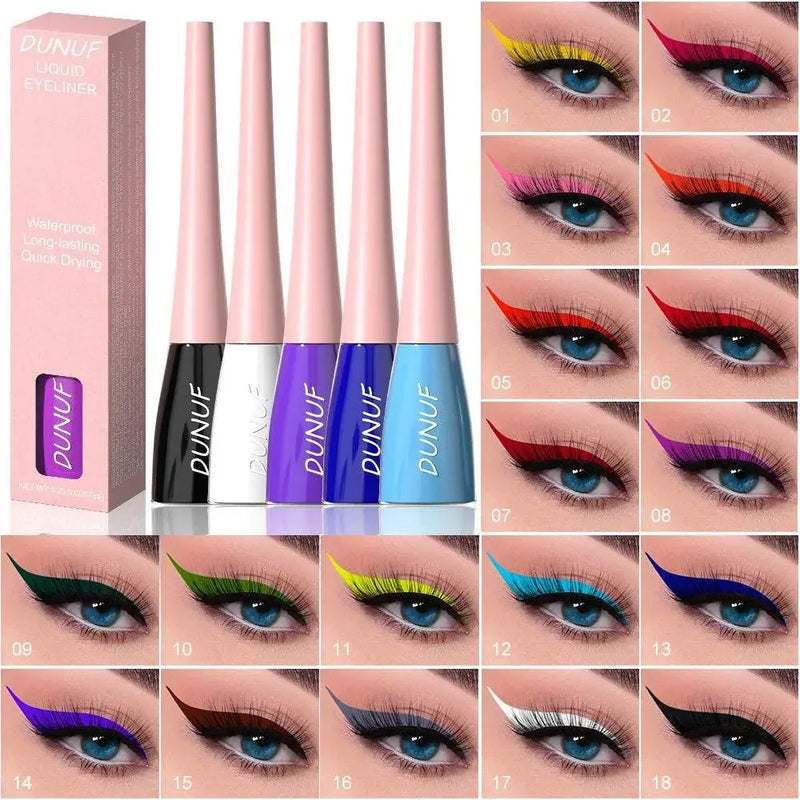 12 Pieces Color Waterproof Eyeliner Pencil - IVORYNN