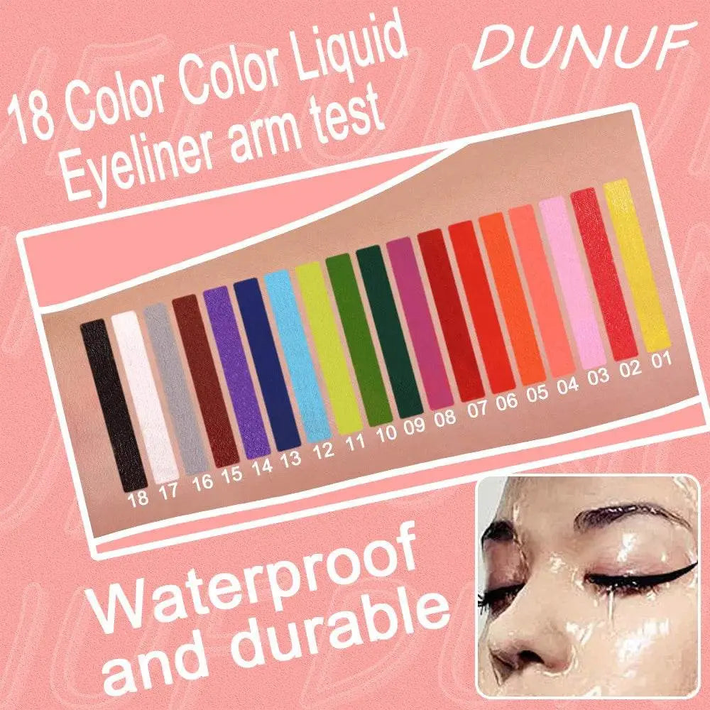 12 Pieces Color Waterproof Eyeliner Pencil - IVORYNN