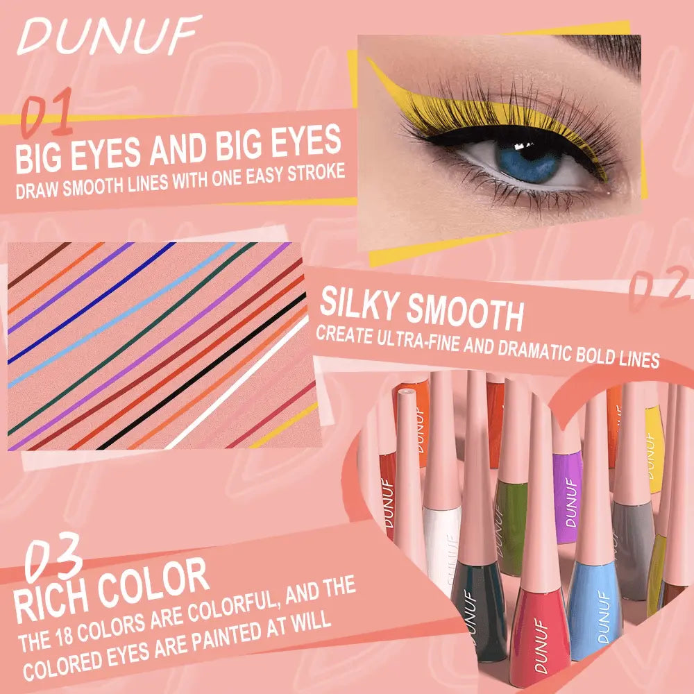 12 Pieces Color Waterproof Eyeliner Pencil - IVORYNN