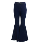 High-Waisted Slim Stretch Dark Blue Denim