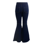 High-Waisted Slim Stretch Dark Blue Denim