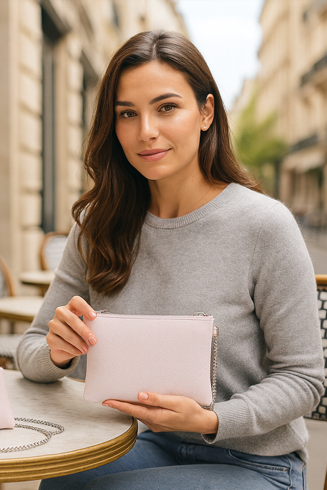 Platinum Nappa Leather NN Crossbody Bag