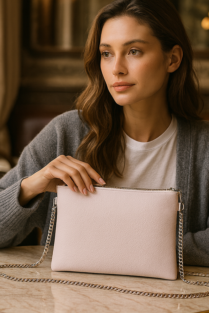 Platinum Nappa Leather NN Crossbody Bag