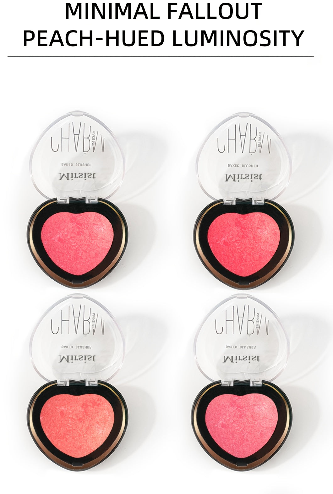Heart Shaped luxury Soft Blush