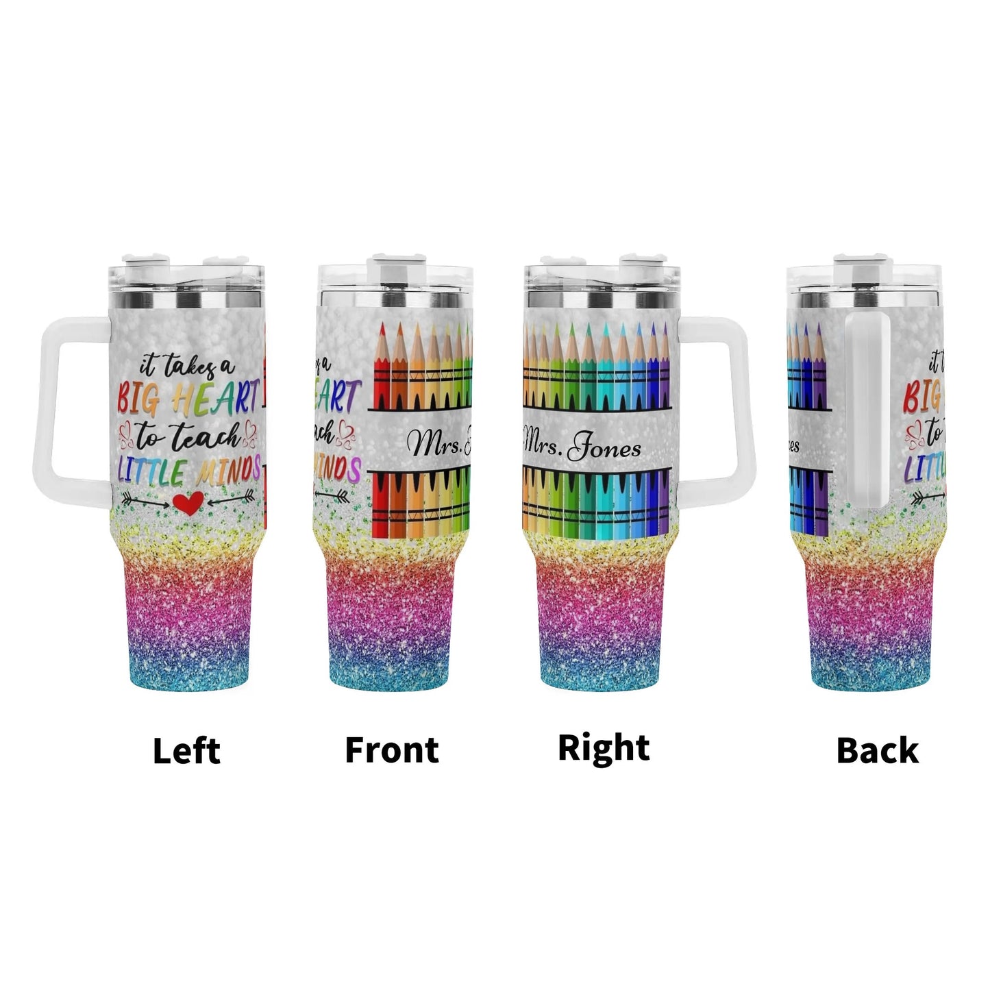 COLORED PENCIL Mood 40oz Stainless Steel Tumbler With Straw