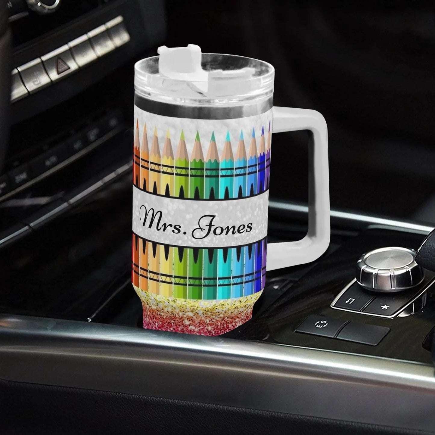 COLORED PENCIL Mood 40oz Stainless Steel Tumbler With Straw