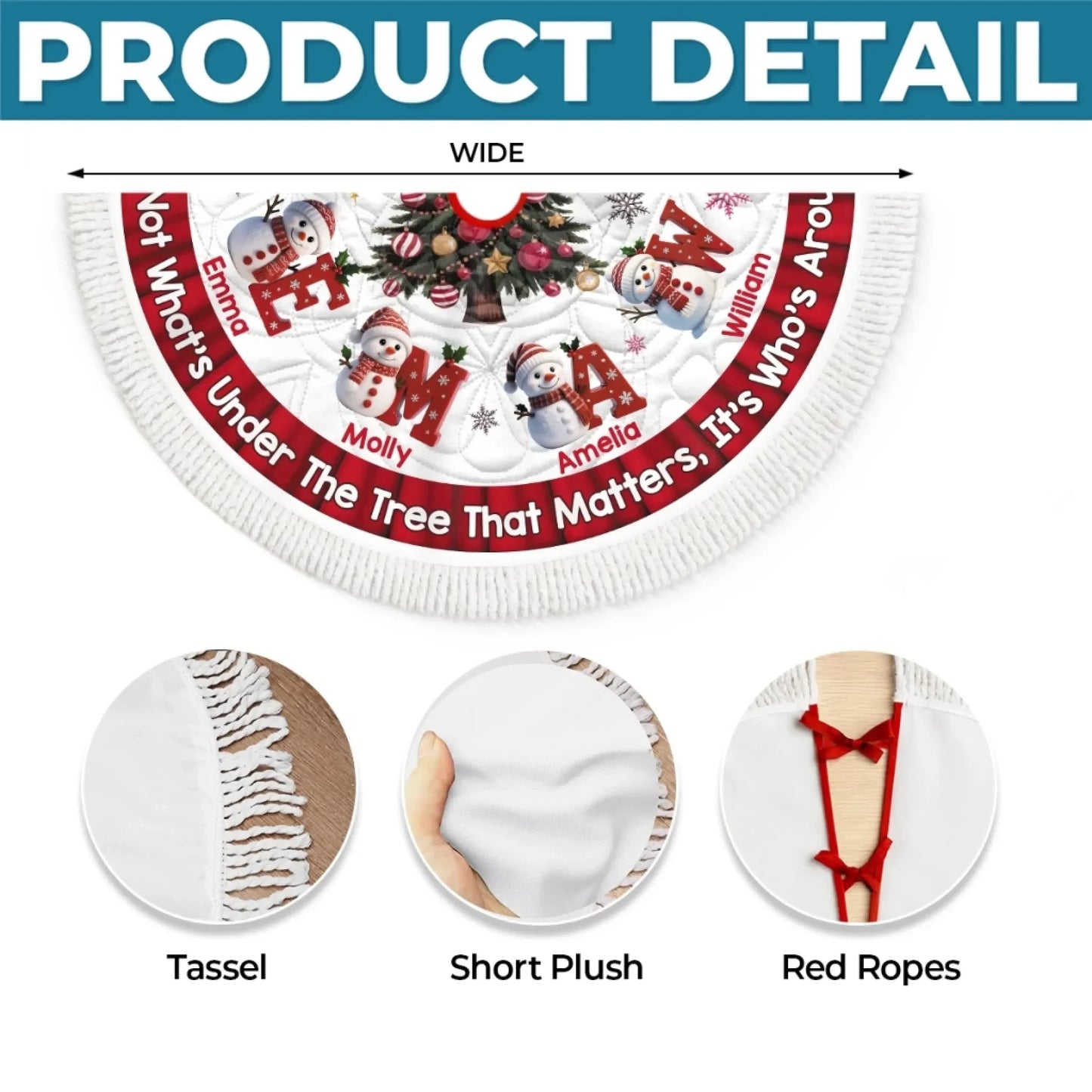 Snowman Tree Skirt Decor