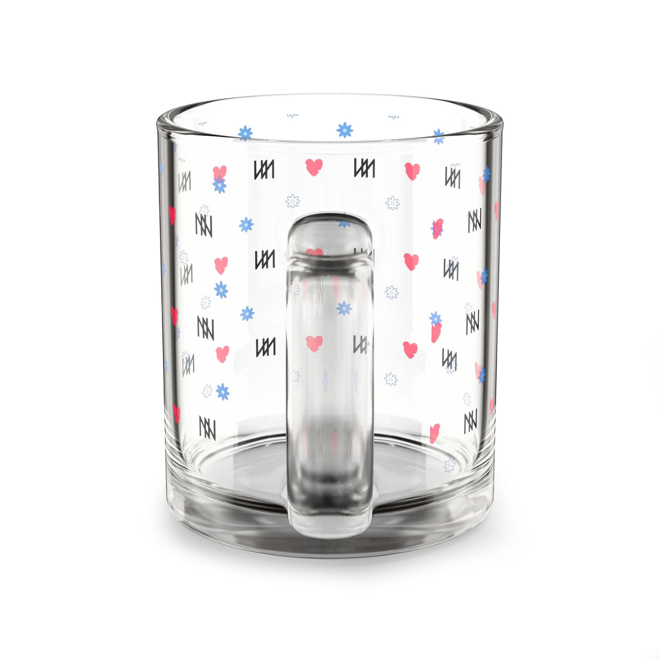 10oz Glass Mug Heart IVORYNN