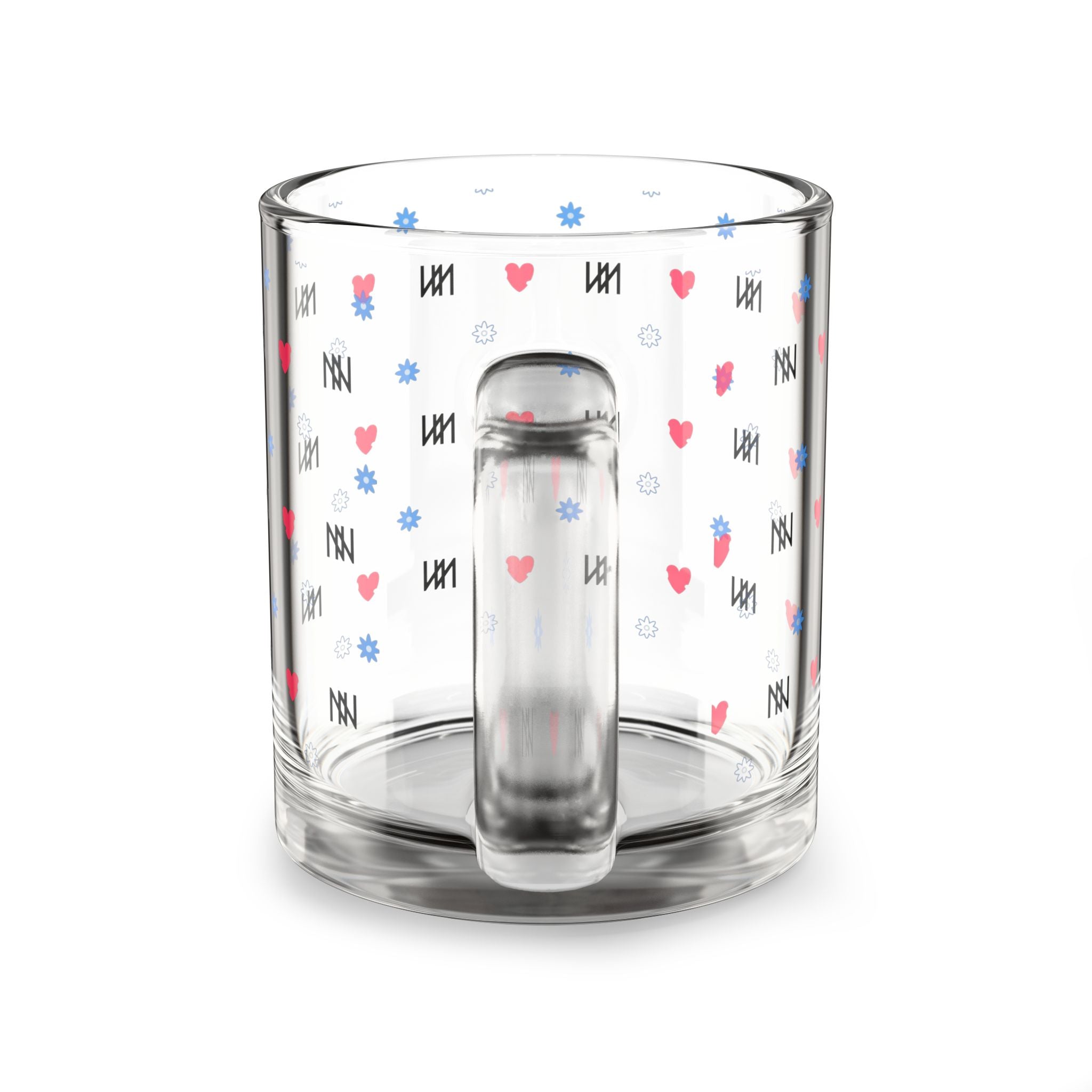 10oz Glass Mug Heart IVORYNN