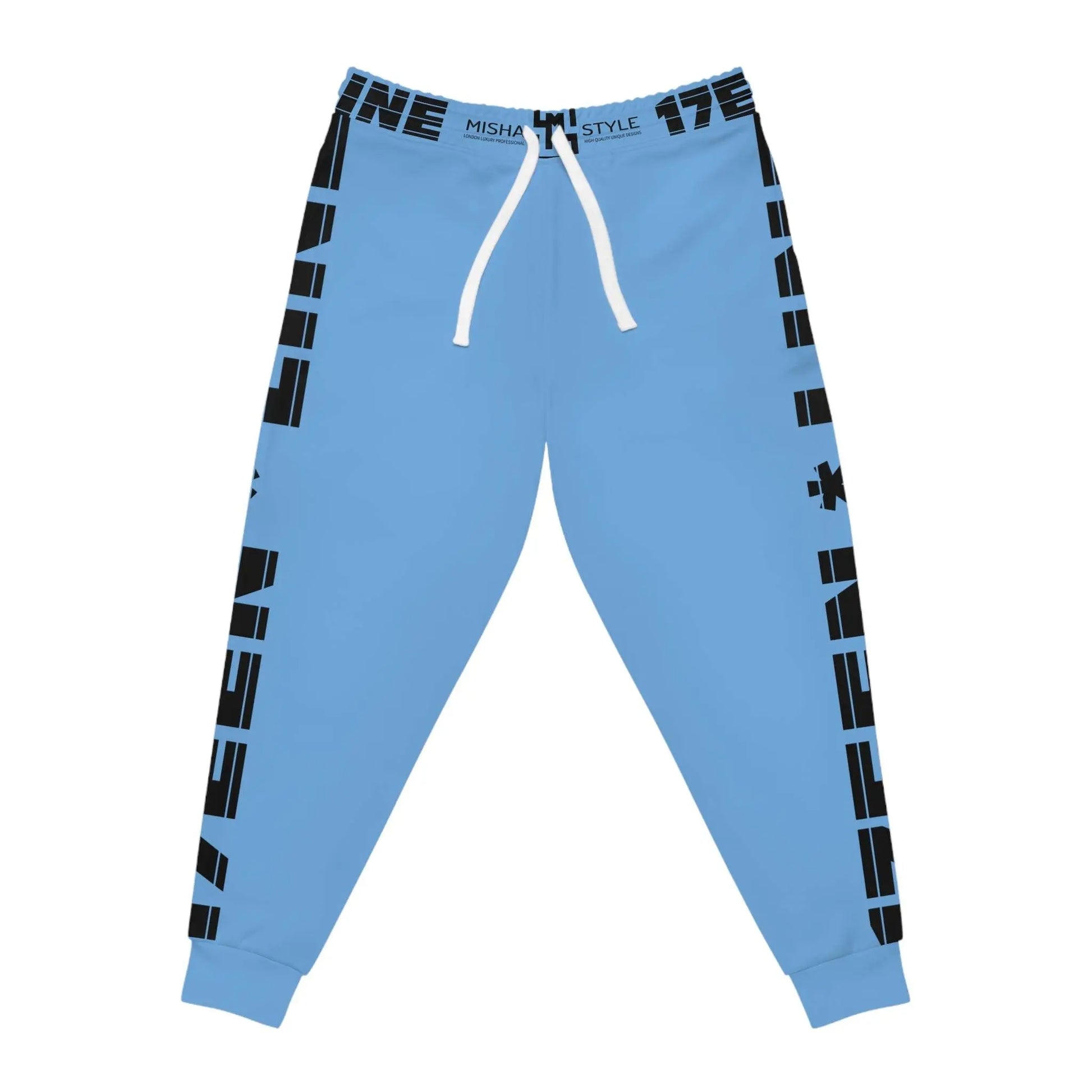 17een Line Unisex Blue Gray Athletic Joggers - IVORYNN