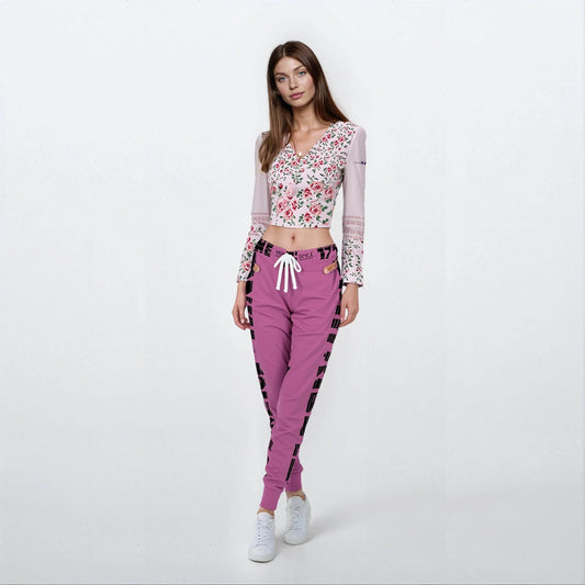 17een Line Unisex Pink Athletic Joggers