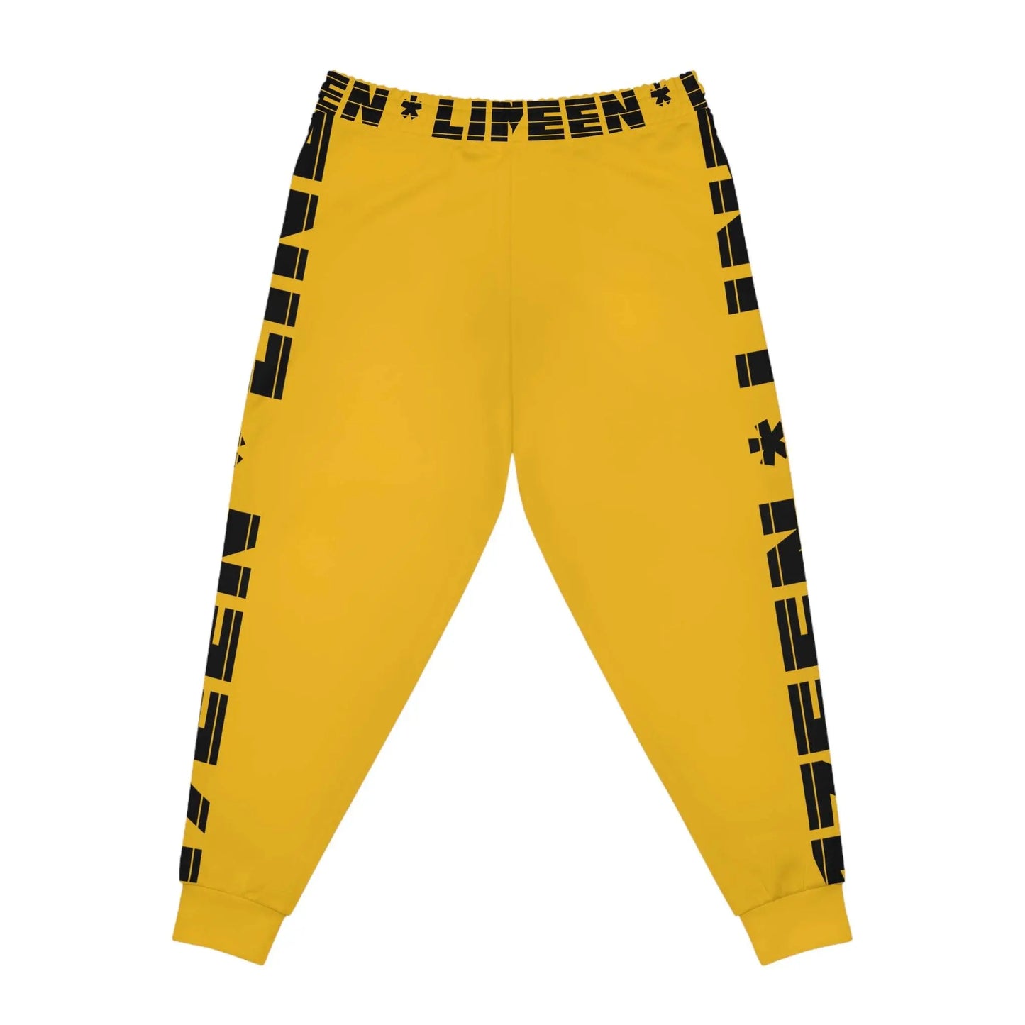 17een Line Unisex Yellow Athletic Joggers - IVORYNN