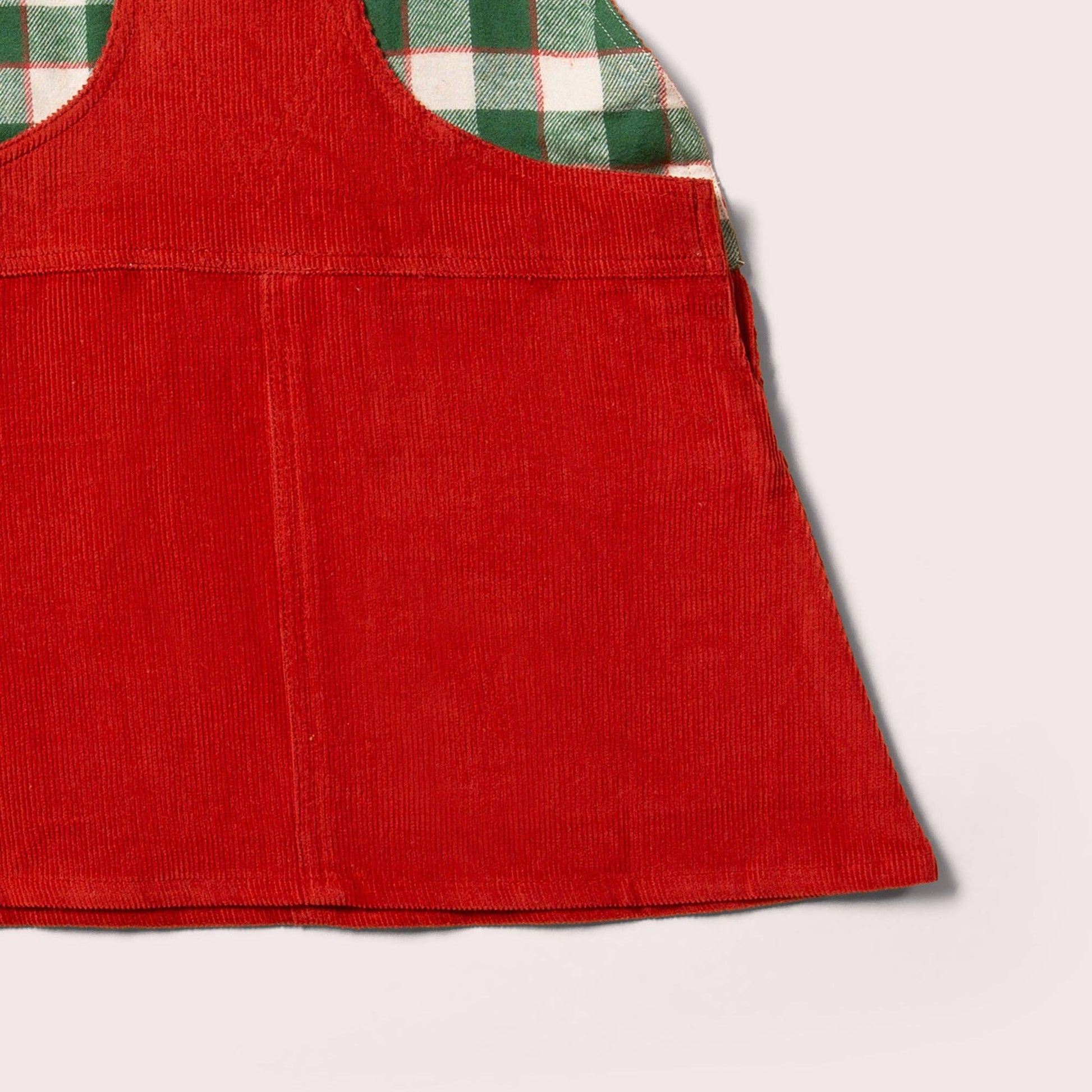 Hazelnut Organic Cotton Classic Pinafore Dress, Soft Corduroy for Kids & Baby