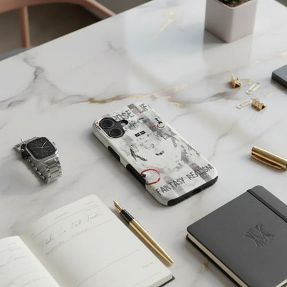 صورة 1 - غلاف الآيفون مع إكسسوارات المكتب