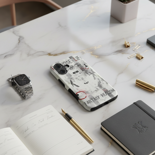 صورة 1 - غلاف الآيفون مع إكسسوارات المكتب