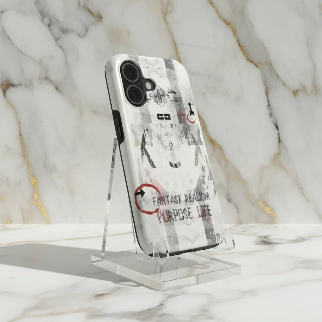 صورة 1 - غلاف آيفون على خلفية رخامية