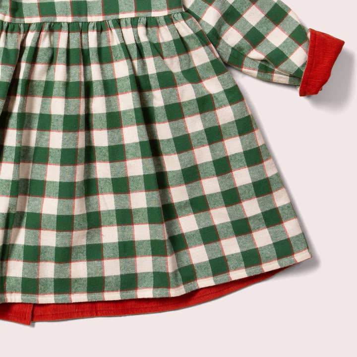 Versatile Hazelnut Reversible Corduroy Pocket Dress Organic Cotton Kids & Baby