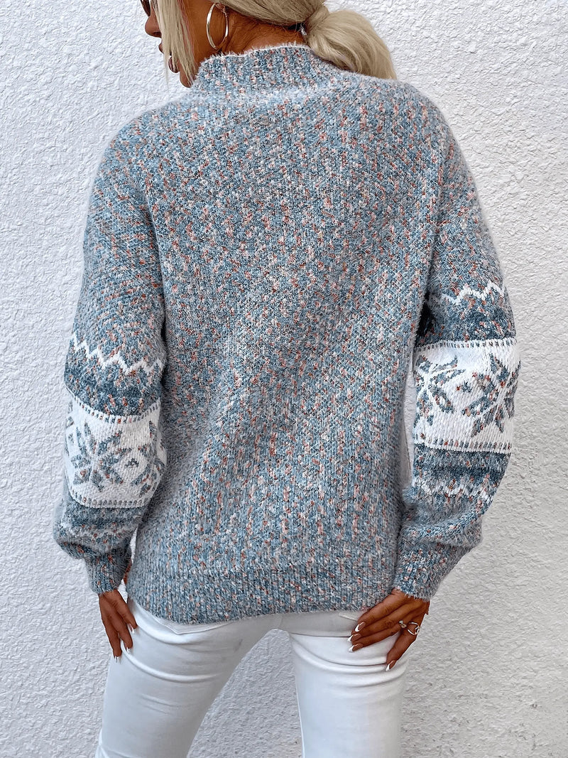 2 PCS Christmas Crewneck Knitted Sweater - IVORYNN