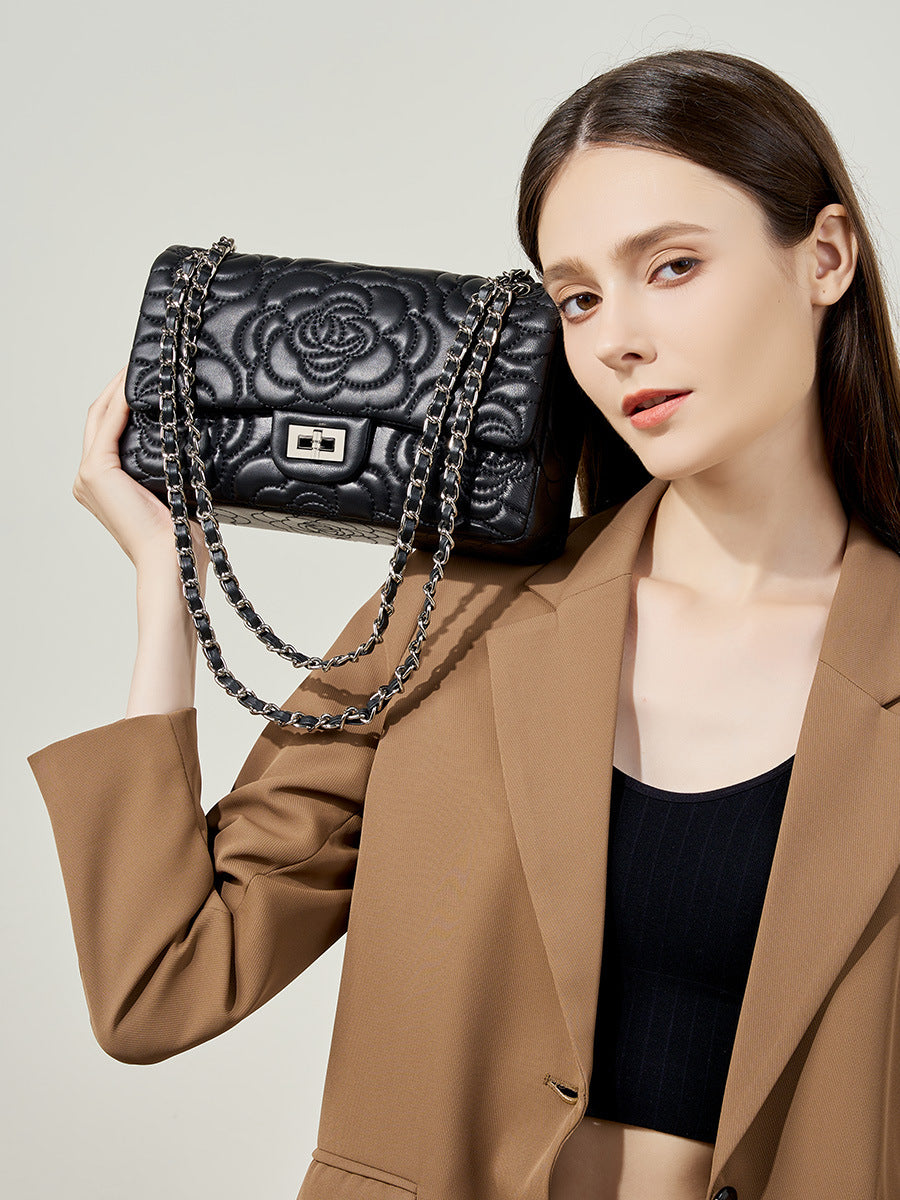 Genuine LeatherBlack Crossbody Bag