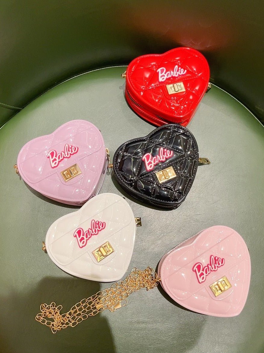 Luxury Crossbody Heart Mini Pink Bag