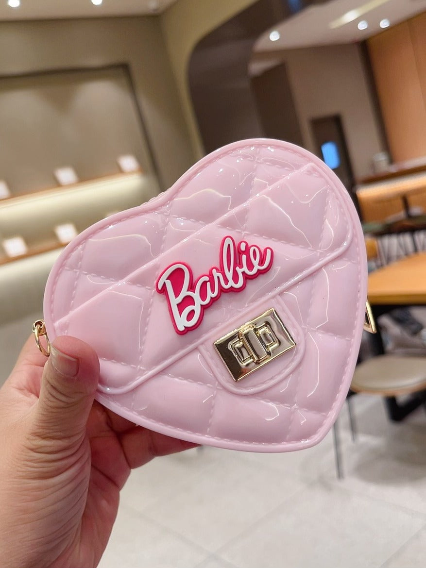 Luxury Girls Crossbody Heart Mini Pink Bag