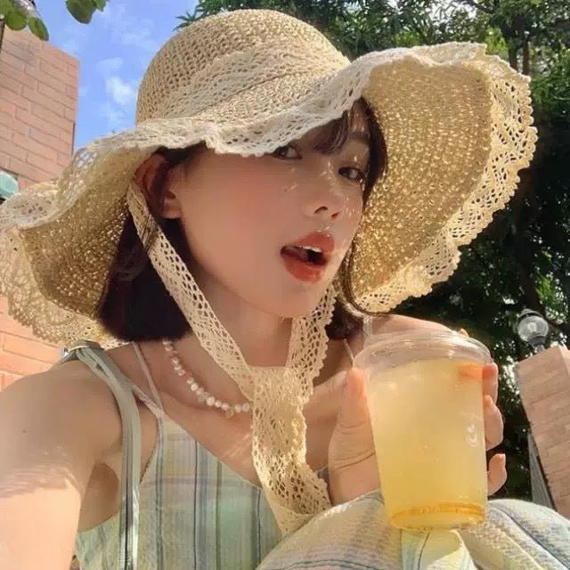 French Straw Summer Hat