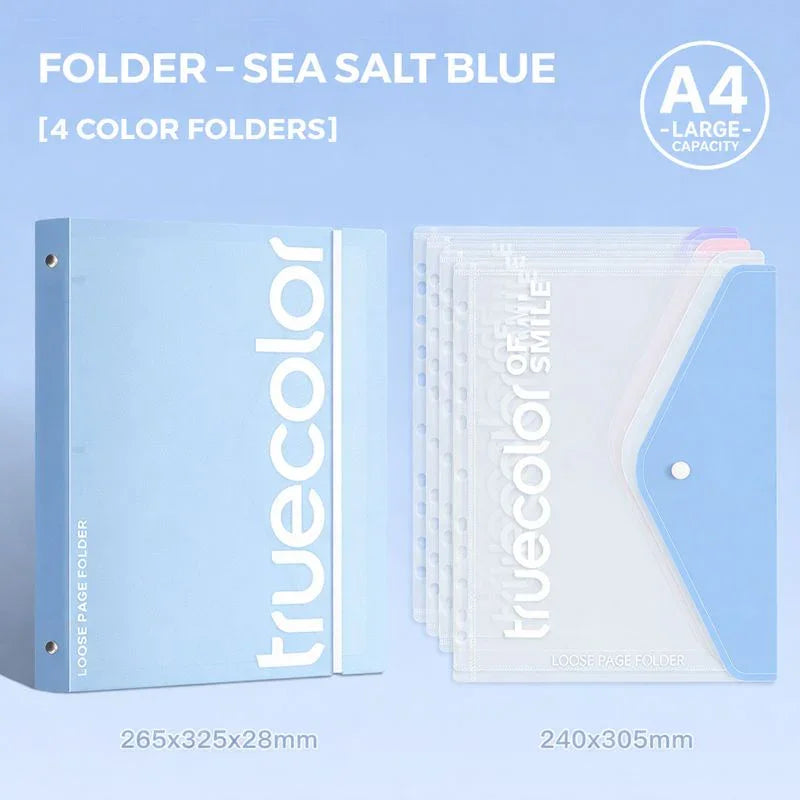 A4 Loose-Leaf Folder Information Book Transparent