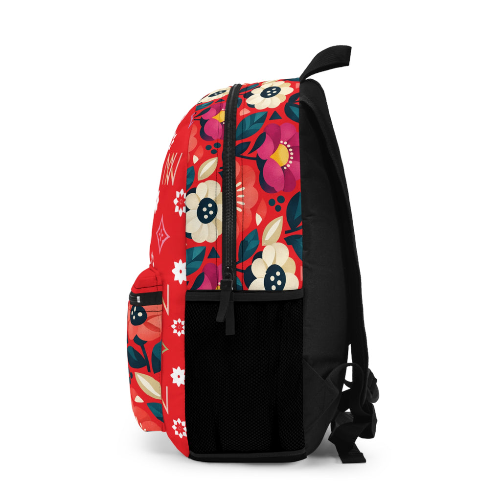 Vibrant Boho Floral Backpack
