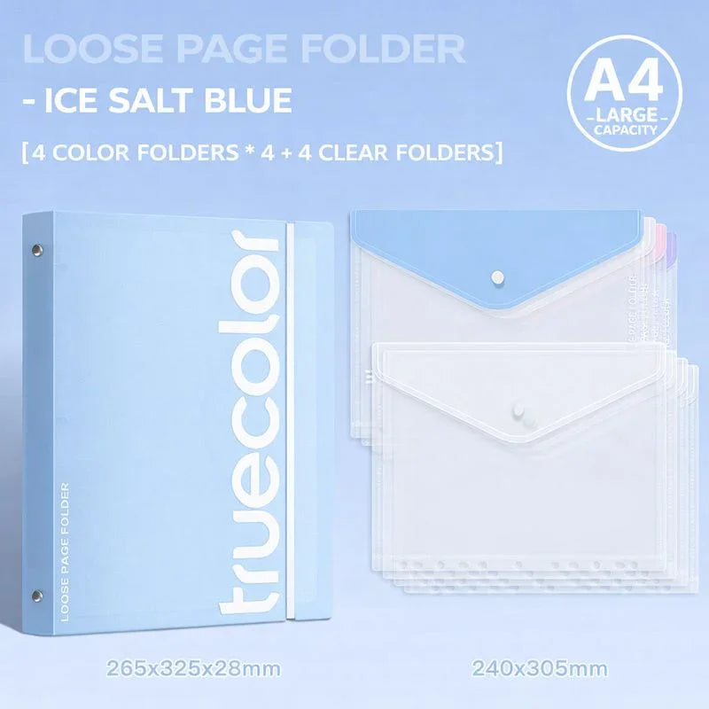 A4 Loose-Leaf Folder Information Book Transparent
