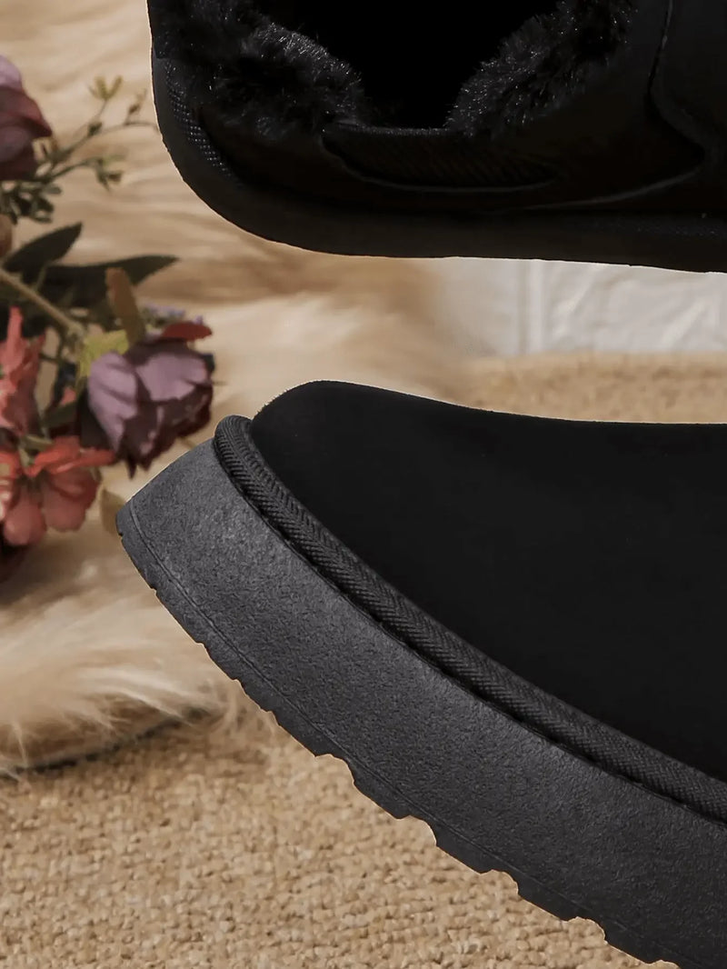 2PCS Cozy Height Increasing Ankle Thick-Soled Boots - IVORYNN