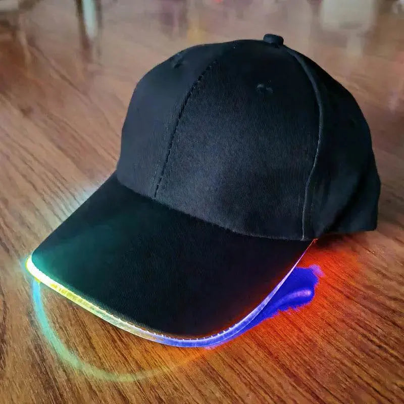 2PCS Hip Hop Casual Game Luminous Party Light Cap - IVORYNN