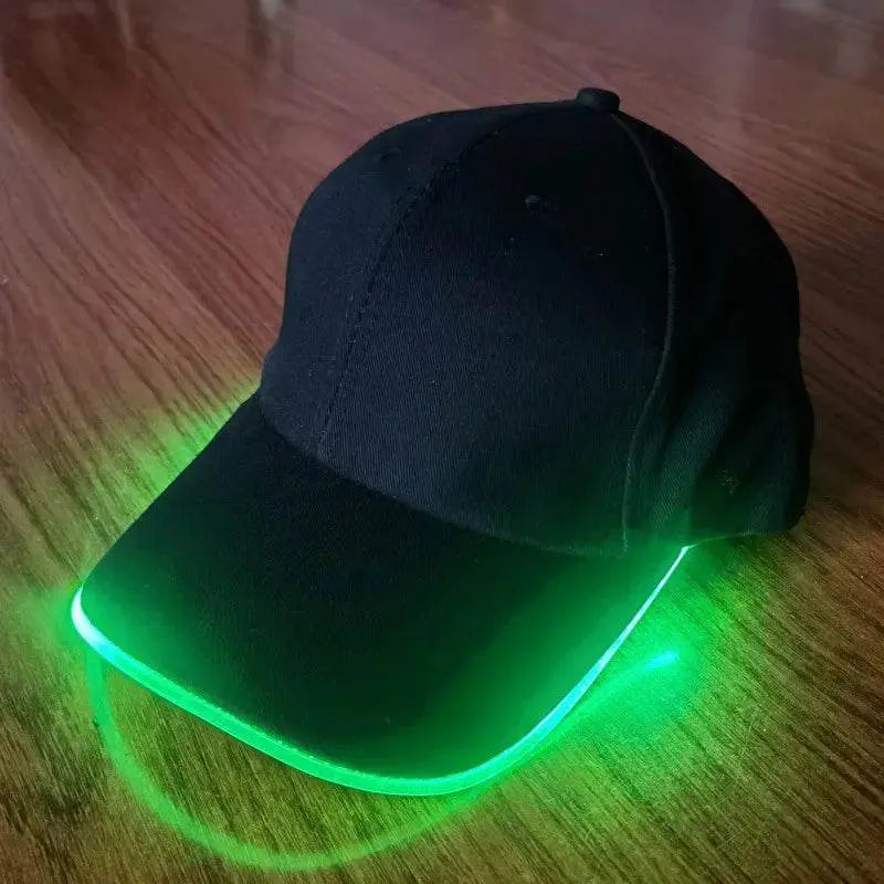 2PCS Hip Hop Casual Game Luminous Party Light Cap - IVORYNN