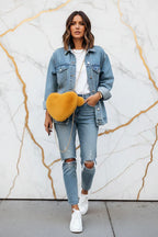 صورة 2 - جاكيت جينز وتيشيرت