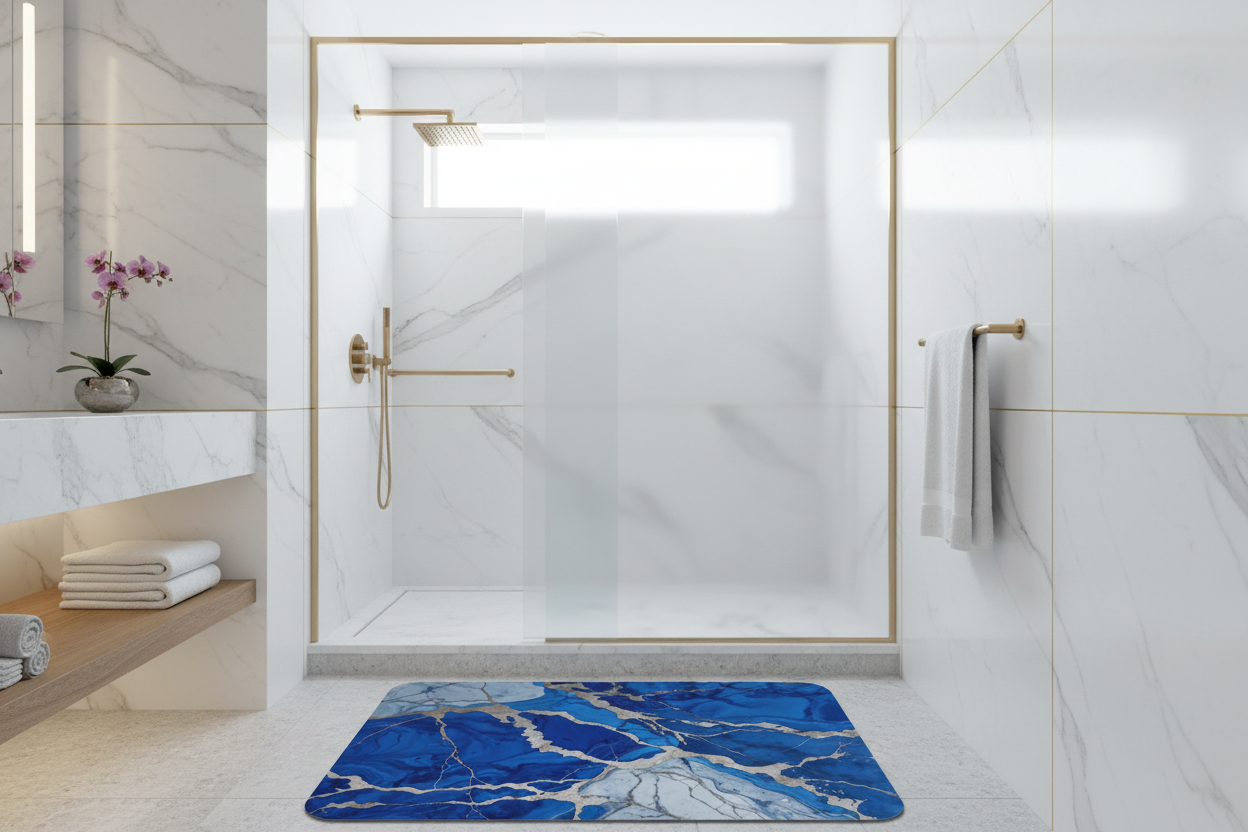 صورة 2 - الحجم المتوسط أمام كابينة دش واسعة